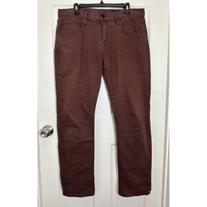 Roark Denim Jeans Mocha Brown Hwy 133 5 Pocket Standard Slim Fit Casual Sz 34x30